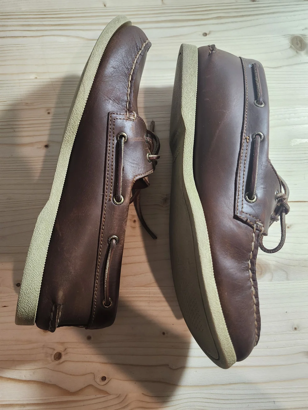 Sperry Gold Cup  Brown Leather 2-Eye Boat Shoe Men's 12
